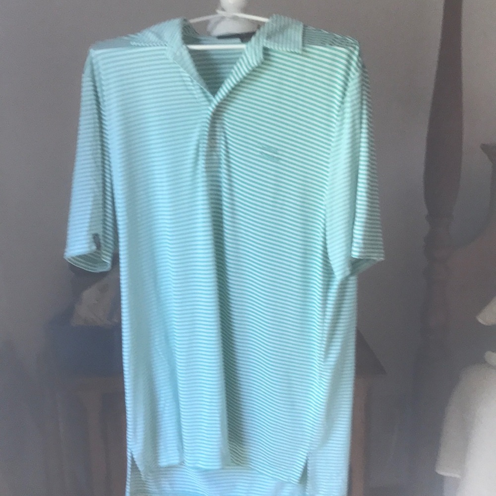 RLX Ralph Lauren Golf Striped Polo Shirt Size Large